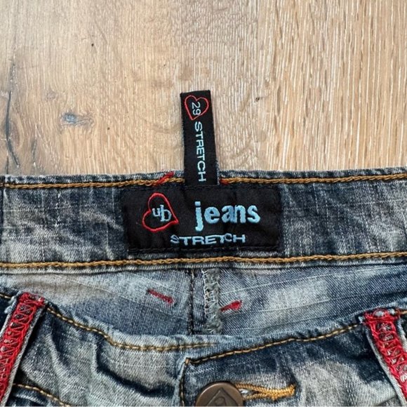 Vintage 90's UB Jeans Low Rise Stretch Denim Flare Jeans - Size 29 - Picture 11 of 11